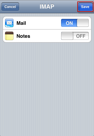 iPhone - mail synchronization
