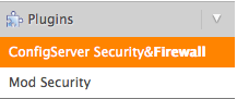 ConfigServer Security & Firewall WHM cPanel